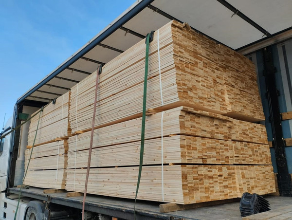 Изображение товара Доска Альфалес Сухая строганная эконом 20x90x2000 (2шт)