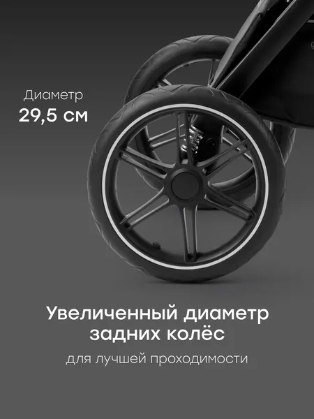 Изображение товара Детская универсальная коляска Happy Baby Kidlander 2 в 1 (dark grey)