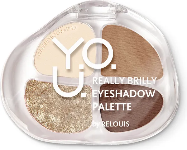 Изображение товара Палетка теней для век Relouis Y.O.U. Really Brilly тон 02 Platinum (8.3г)