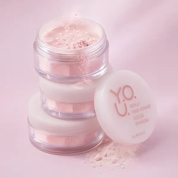 Изображение товара Пудра рассыпчатая Relouis Y.O.U. Really Pink Power тон 01 Pink (8г)