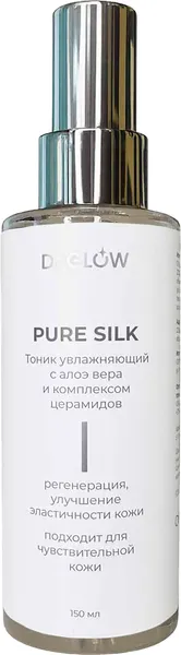 Изображение товара Тоник для лица Dr.Glow Pure Silk увлажняющий с алоэ вера и комплексом церамидов (150мл)
