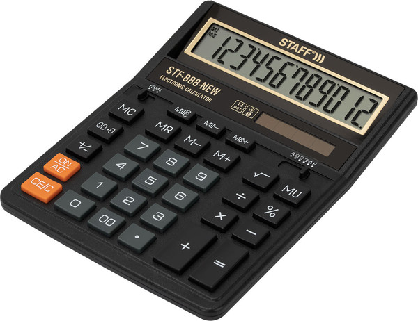 Изображение товара Калькулятор Staff STF-888-New / 273831 (черный)