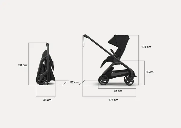 Изображение товара Детская прогулочная коляска Bugaboo Dragonfly complete (Black/Forest Green Plus)