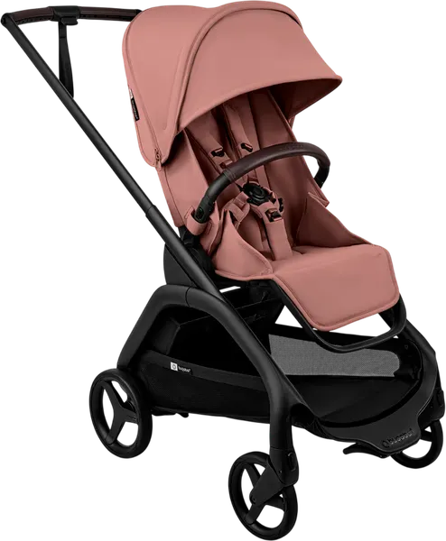 Изображение товара Детская прогулочная коляска Bugaboo Dragonfly complete (Black/Dusty Pink Plus)