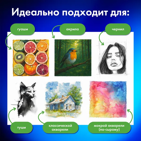 Изображение товара Набор бумаги для рисования Brauberg Балет / 117735 (20л)