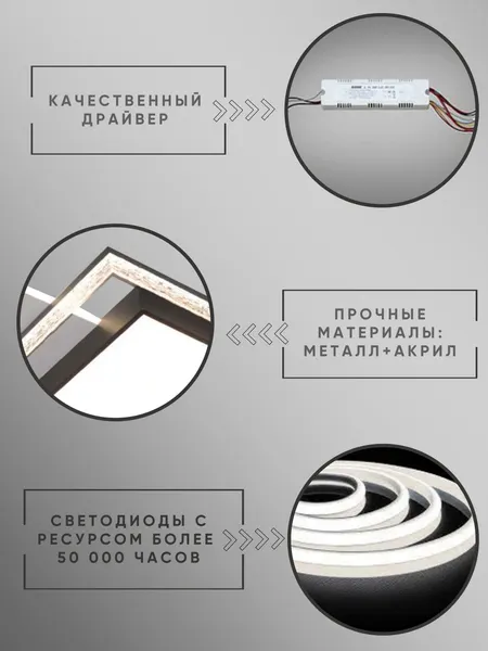Изображение товара Люстра Aitin-Pro MK8917/500 (белый/черный)