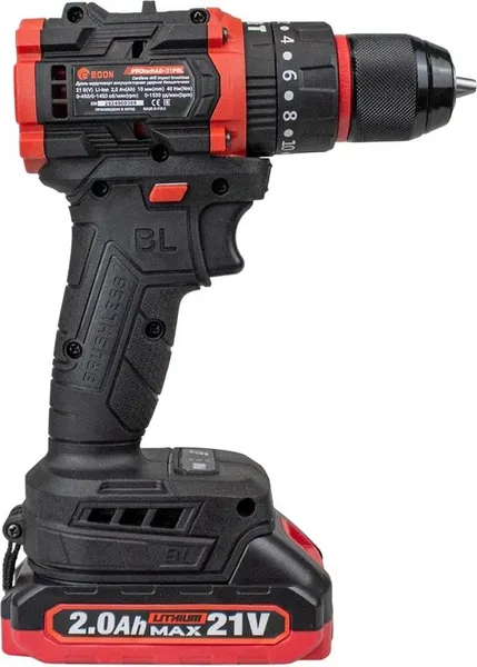 Изображение товара Аккумуляторная дрель-шуруповерт Edon PROtech AD-21PBL / 27982