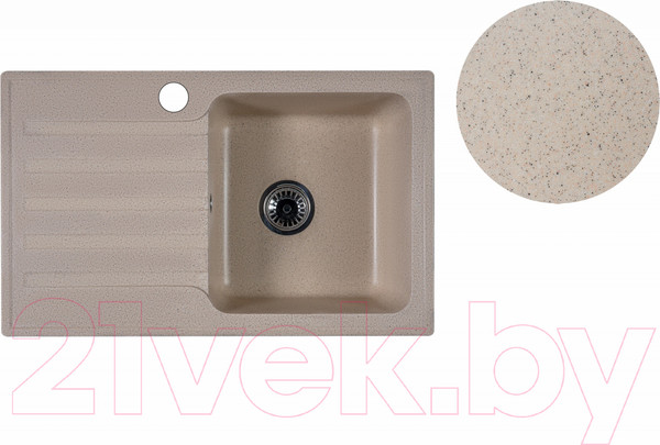 Изображение товара Мойка кухонная БелЭворс Styl R (темно-бежевый)