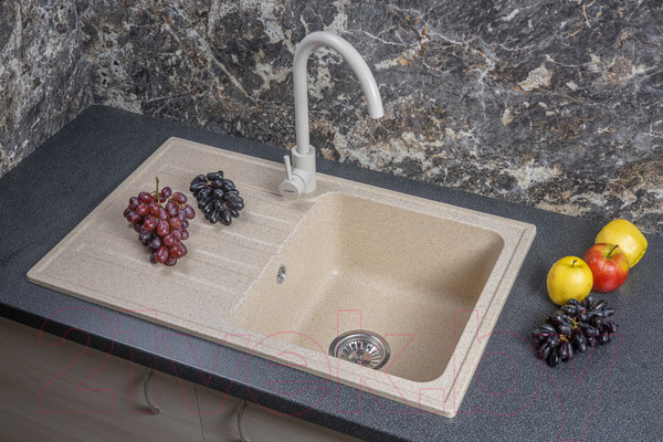 Изображение товара Мойка кухонная БелЭворс Styl R (темно-бежевый)