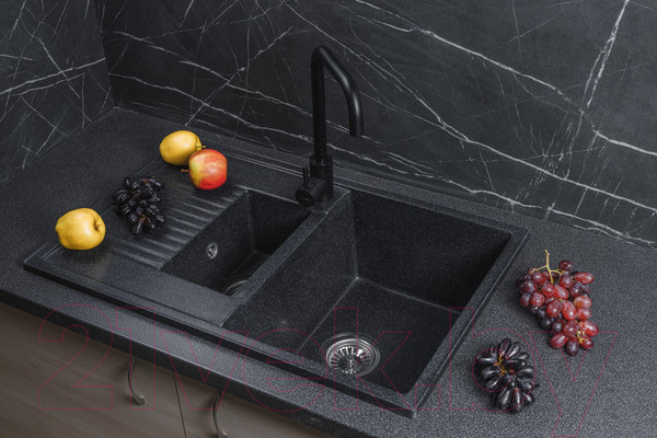 Изображение товара Мойка кухонная БелЭворс Forma R (черный)