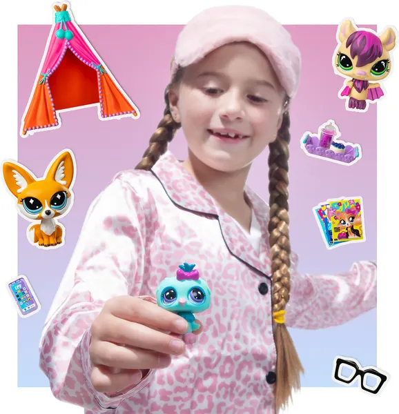 Изображение товара Игровой набор Hasbro Littlest Pet Shop Сюжет Пижамная вечеринка 01037_LPS