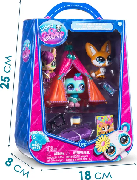 Изображение товара Игровой набор Hasbro Littlest Pet Shop Сюжет Пижамная вечеринка 01037_LPS