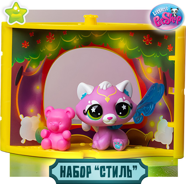 Изображение товара Игровой набор Hasbro Littlest Pet Shop Стиль Крылатая Кошка 01073_LPS