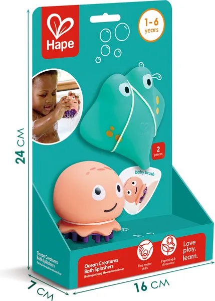 Изображение товара Набор игрушек для ванной Hape Брызгалки E0226_HP