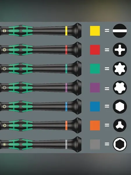 Изображение товара Набор отверток WERA Kraftform Micro12 Electronics1 / 05073677001
