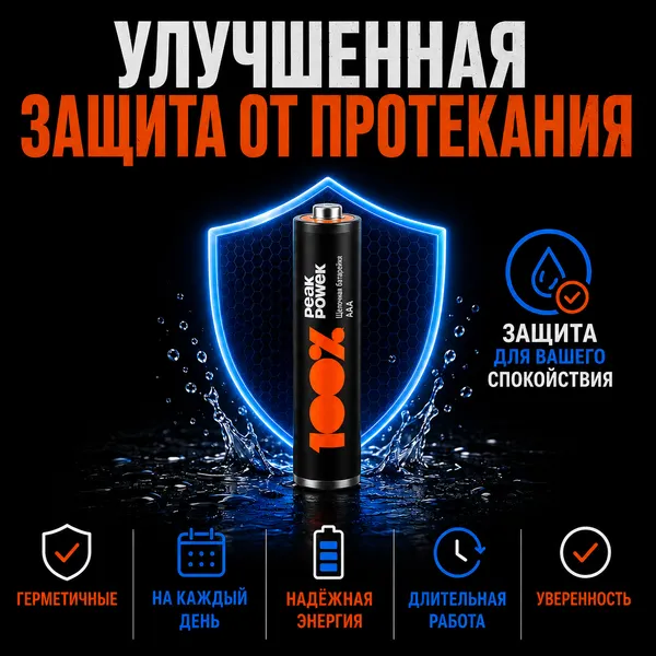 Изображение товара Комплект батареек Peakpower LR03/PP24A-2S2 (40шт)