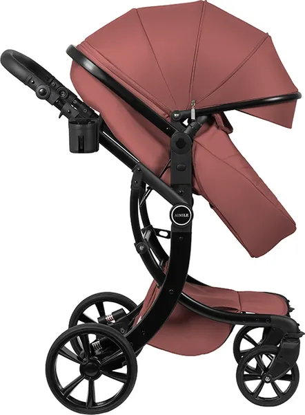 Изображение товара Детская универсальная коляска Aimile Adventurer PU / ADVPU-21 (бургунди)