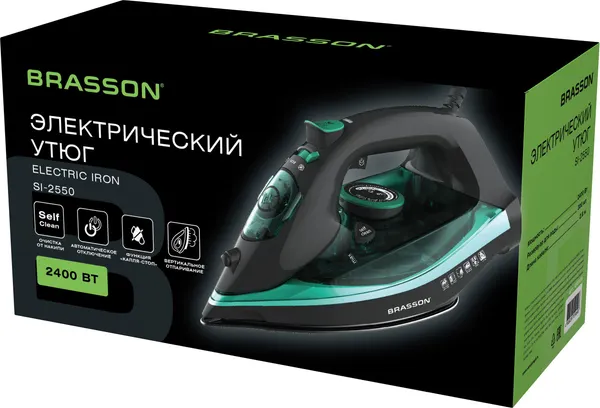 Изображение товара Утюг Brasson SI-2550 (графит/бирюзовый)