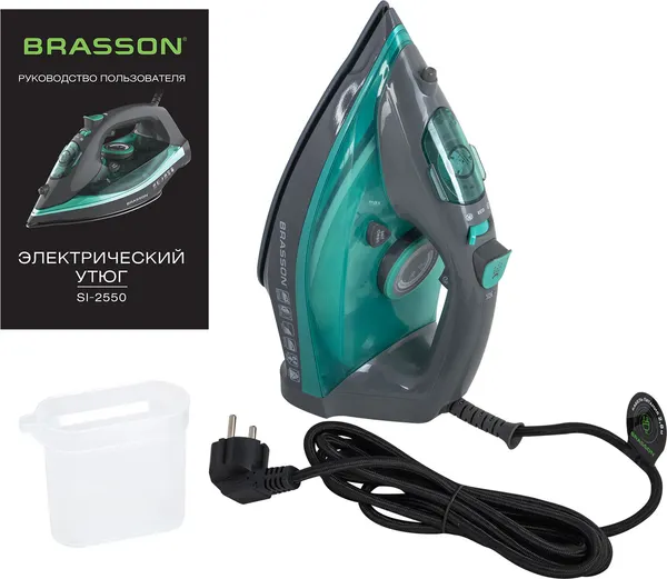 Изображение товара Утюг Brasson SI-2550 (графит/бирюзовый)