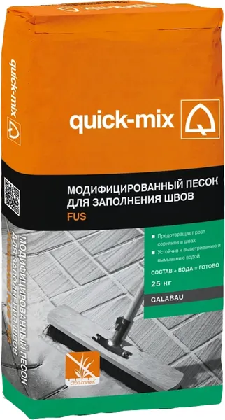 Изображение товара Модифицированный песок Quick-mix FUS dkl-sa (25кг, темно-песочный)