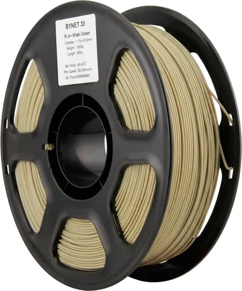 Изображение товара Пластик для 3D-печати BYNET3D PLA + / BN_PLA10_KGN (Khaki Green)