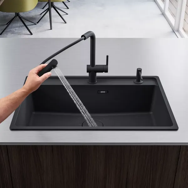 Изображение товара Смеситель Franke Active 115.0653.385 (серый гранит)