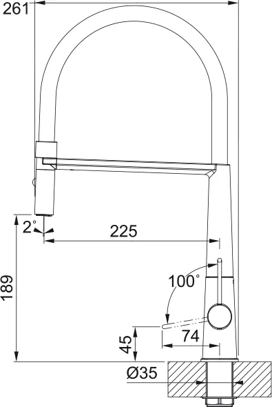 Изображение товара Смеситель Franke Icon 115.0690.598 (матовый черный)