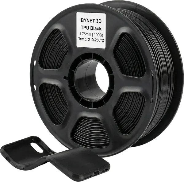 Изображение товара Пластик для 3D-печати BYNET3D TPU / BN_TPU00_BK (Black)