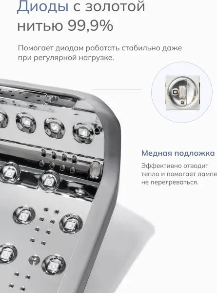 Изображение товара UV/LED лампа для маникюра RaY Basic 2.0 / 938012 (серебро)