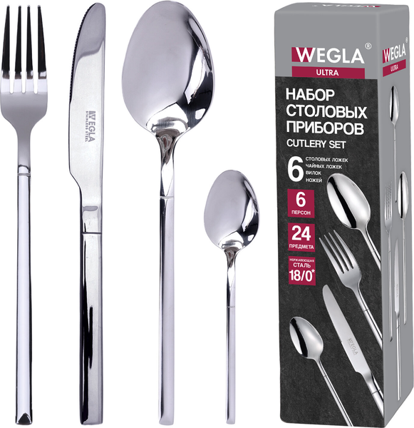 Изображение товара Набор столовых приборов Wegla Ultra / 702249 (24пр)