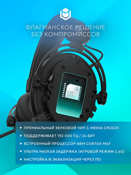 Изображение товара Наушники-гарнитура IO by Red Square Graphite 2 Pro Max Wireless / io372 (черный)