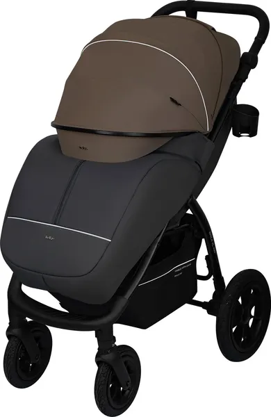 Изображение товара Детская прогулочная коляска INDIGO Epica Xl Air с сумкой (темно-бежевый/серый)