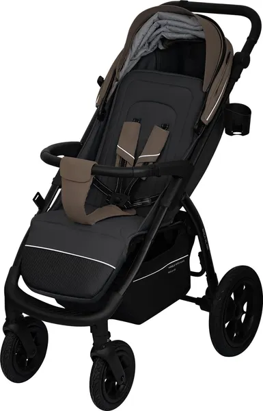 Изображение товара Детская прогулочная коляска INDIGO Epica Xl Air с сумкой (темно-бежевый/серый)
