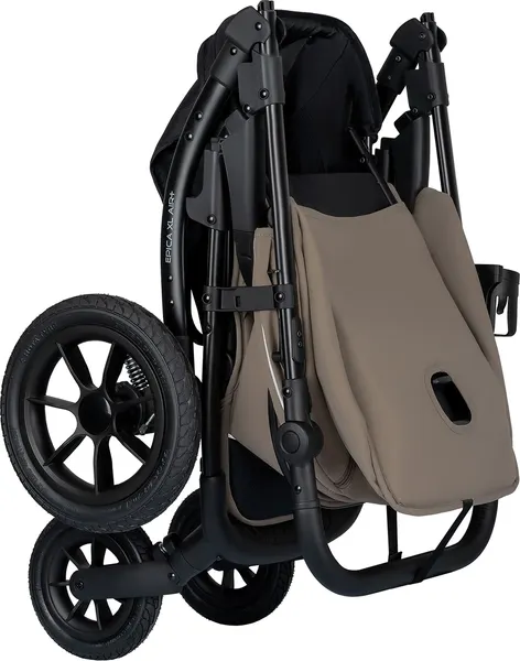 Изображение товара Детская прогулочная коляска INDIGO Epica Xl Air+ с сумкой (бежевый)