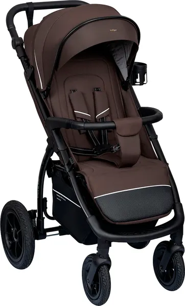 Изображение товара Детская прогулочная коляска INDIGO Epica Xl Air+ с сумкой (коричневый)