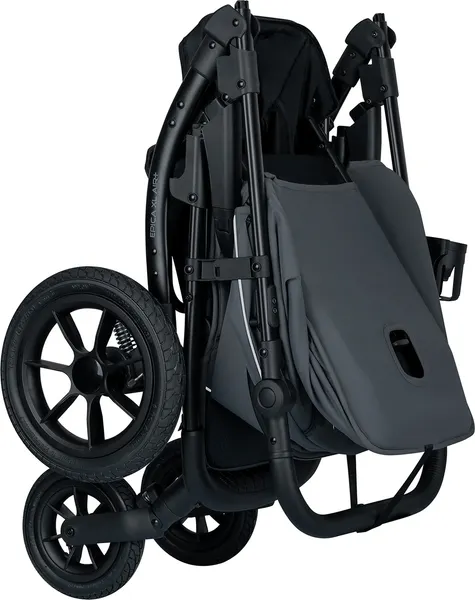 Изображение товара Детская прогулочная коляска INDIGO Epica Xl Air+ с сумкой (темно-серый)
