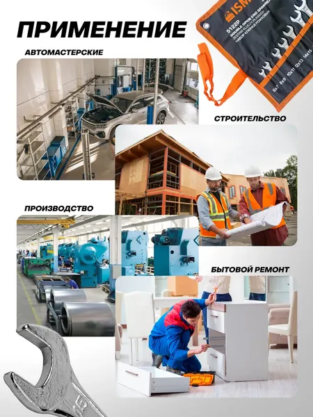 Изображение товара Набор ключей ISMA 5122P (68171)