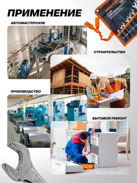 Изображение товара Набор ключей Megatools MT-5122P (68174)