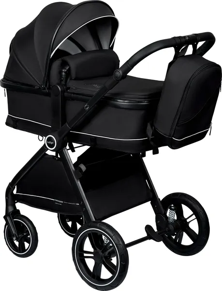 Изображение товара Детская универсальная коляска INDIGO Rex 3в1 (черный)