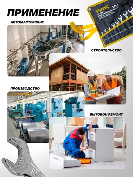 Изображение товара Набор ключей WMC Tools WMC-5122P (68176)