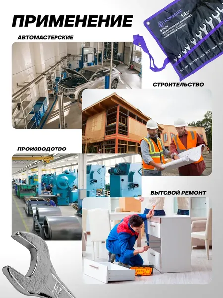 Изображение товара Набор ключей Pomagier POM-5142P (68178)