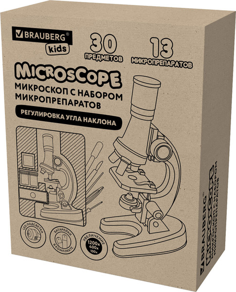 Изображение товара Микроскоп оптический Brauberg Kids / 391400