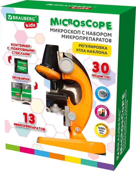 Изображение товара Микроскоп оптический Brauberg Kids / 391400
