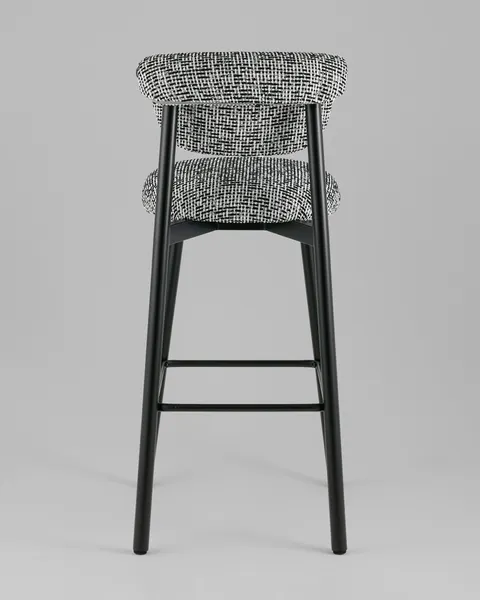 Изображение товара Стул барный Stool Group Брэнан / MT12085-19 BL (черно-белый/черный)