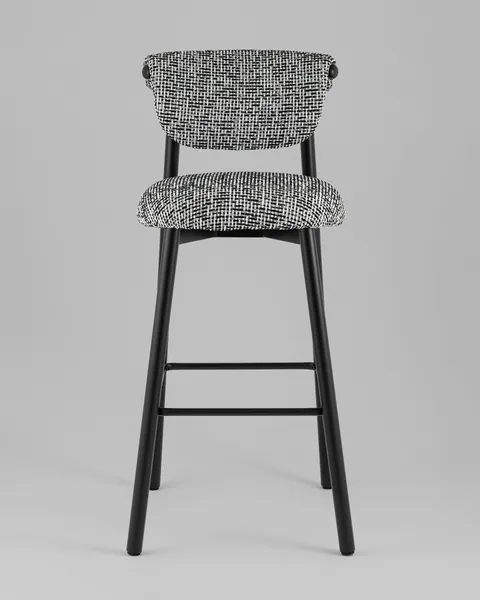 Изображение товара Стул барный Stool Group Брэнан / MT12085-19 BL (черно-белый/черный)