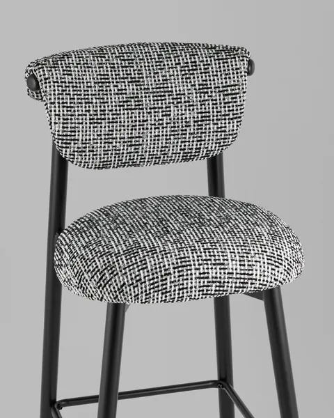 Изображение товара Стул барный Stool Group Брэнан / MT12085-19 BL (черно-белый/черный)