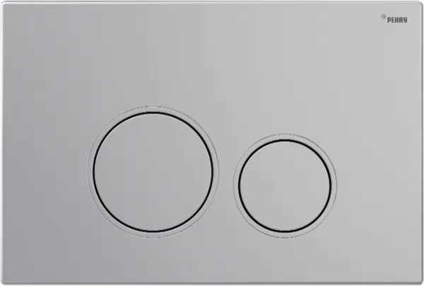 Изображение товара Кнопка для инсталляции РЕХАУ Nova Orb 001 с круглыми клавишами (серебристый матовый)