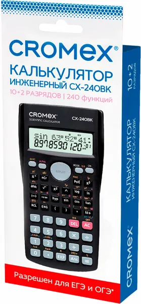 Изображение товара Калькулятор Cromex СX-240BK / 273832 (черный)