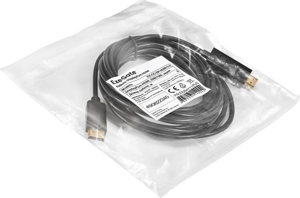 Изображение товара Кабель ExeGate EX-CC-DP-HDMI-5.0 / EX294711RUS (5м)