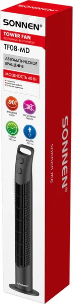 Изображение товара Вентилятор Sonnen TF08-MD (черный)